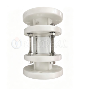 PTFE Sight Glass Tube Low Pressure Inline Tri-clamp Weld Flange Thread for Industrial Use Liquid Level