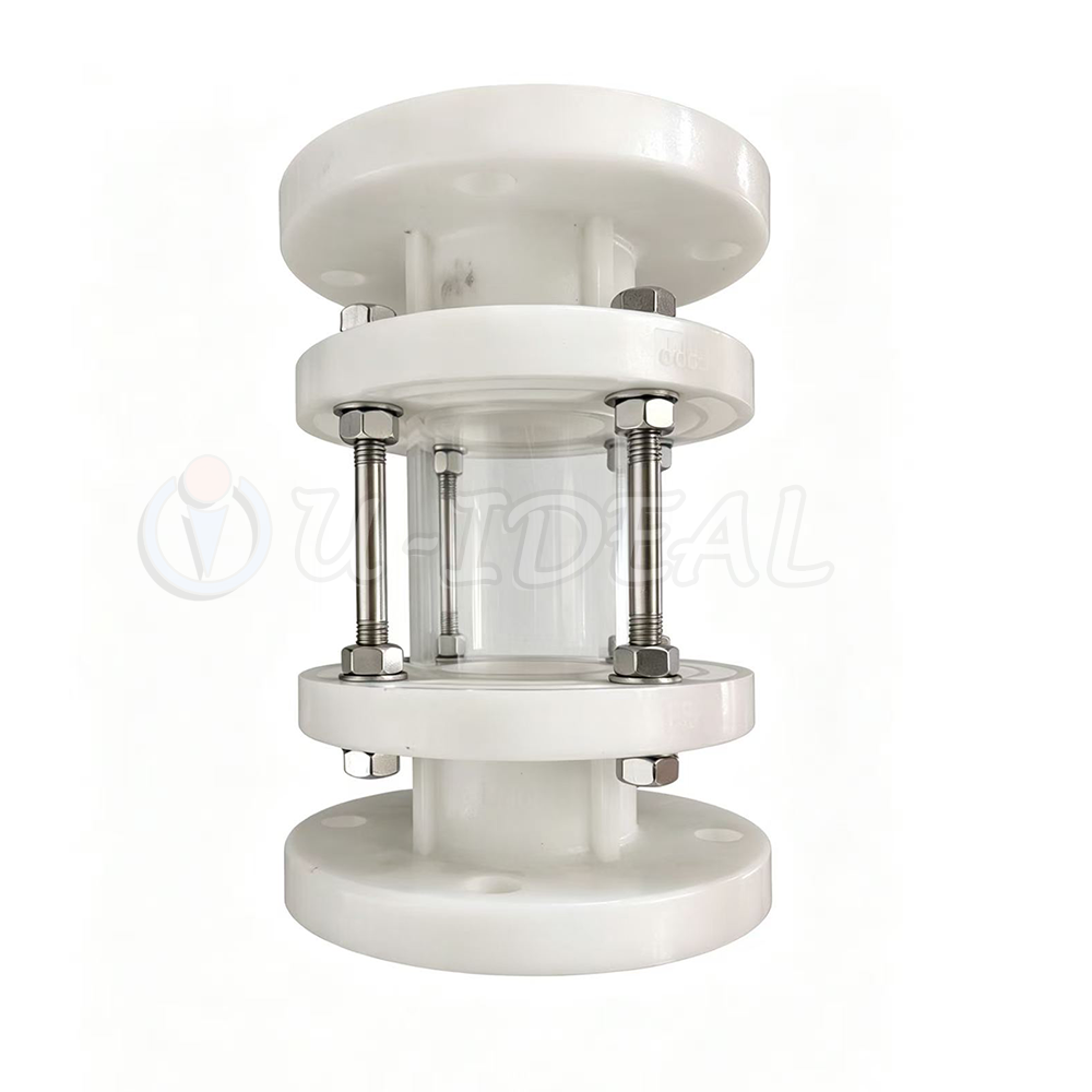 PTFE Sight Glass Tube Low Pressure Inline Tri-clamp Weld Flange Thread for Industrial Use Liquid Level