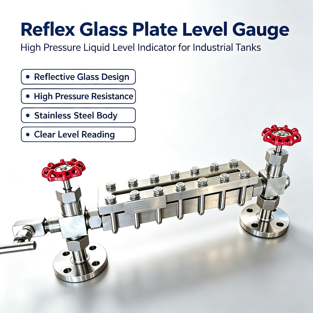 Reflex Glass Plate Level Gauge